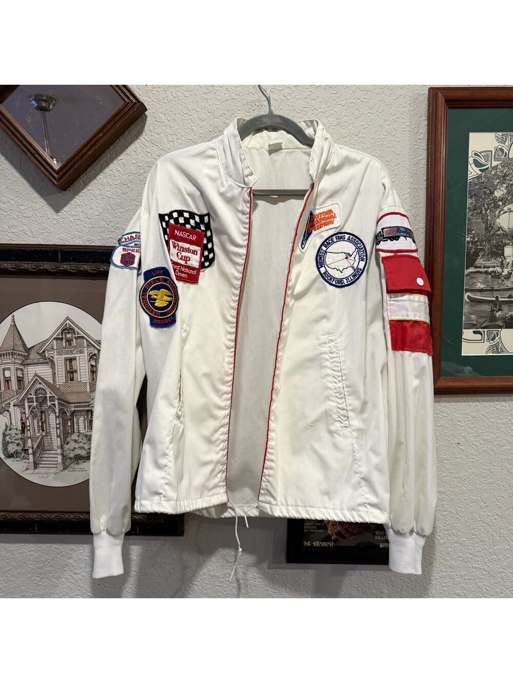 Vintage 70s/80s RARE Daytona Speedway Winston Cup NRA Racing Jacket Size Medium
